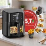 Airfryer 5.7 Litres 1700W Tactile Avec Fenêtre Robuste AF6