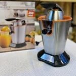 Presse-agrumes Pro inox 300W Matrix -MX-632 - inox/ Noir/ orange