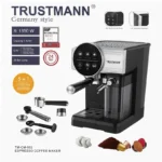 Machine à café et Lait inox 5 en1 Café Poudre et Capsule Nespresso 1350W 20 Bar TRUSTMANN® TM-CM-002 – Image 3