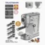 Machine à café inox a Bras 6 en 1 Multi-Capsules 1400W 19Bar TRUSTMANN® TM-MC-4003