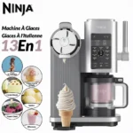 Machine a Glace et Sorbetière, 13 modes, Machine a glaces l’italienne Intégré, Avec 2 pots, Pièces Amovibles Lavables au Lave-Vaisselle, Gris platine NINJA CREAMi Scoop et Swirl Original NC701EU – Image 2