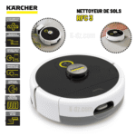 Robot Laveur De Sols Intelligent Programmable Avec Rouleau Motorisé EnMicrofibres Et Autonomie 120min Kärcher RCF 3 – Image 5