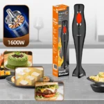 Mixeur plongeant Plastique 1000W 04 Lames Noir HALEY HY-1107A – Image 2