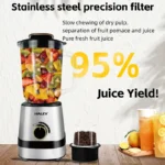 Blender en verre 2 en 1 - 1.5L 1200W Haley HY-990 – Image 4