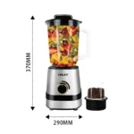 Blender en verre 2 en 1 - 1.5L 1200W Haley HY-990 – Image 6