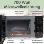 Micro-onde 20L 1150W Bomann MW 6014 CB Noir – Image 3