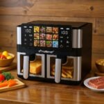AirFryer 8L 02 Pannier 4L+4L 1000W+1000W Avec Tablet  MultiSmart MS-AF6108 – Image 2