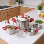 Cocotte minute clipso 8 pcs 05+07 L avec minuterie en Inox 18/10 Unipro Original UP-CM7+5SB – Image 3
