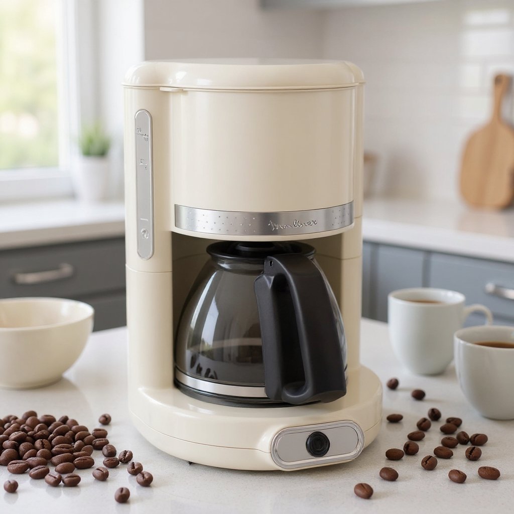 yugyuguyguy.jpeg Cafetière Électrique 1000W 15Tasses 1.25L Moulinex FG381A10 – Image 1